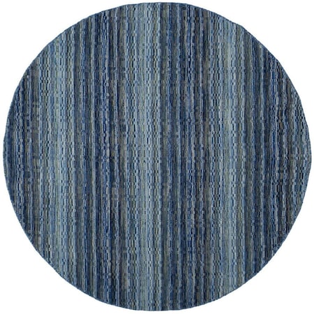 Safavieh 6 x 6 ft. Himalaya Hand Loomed Round Area Rug Blue & Multicolor HIM707A-6R